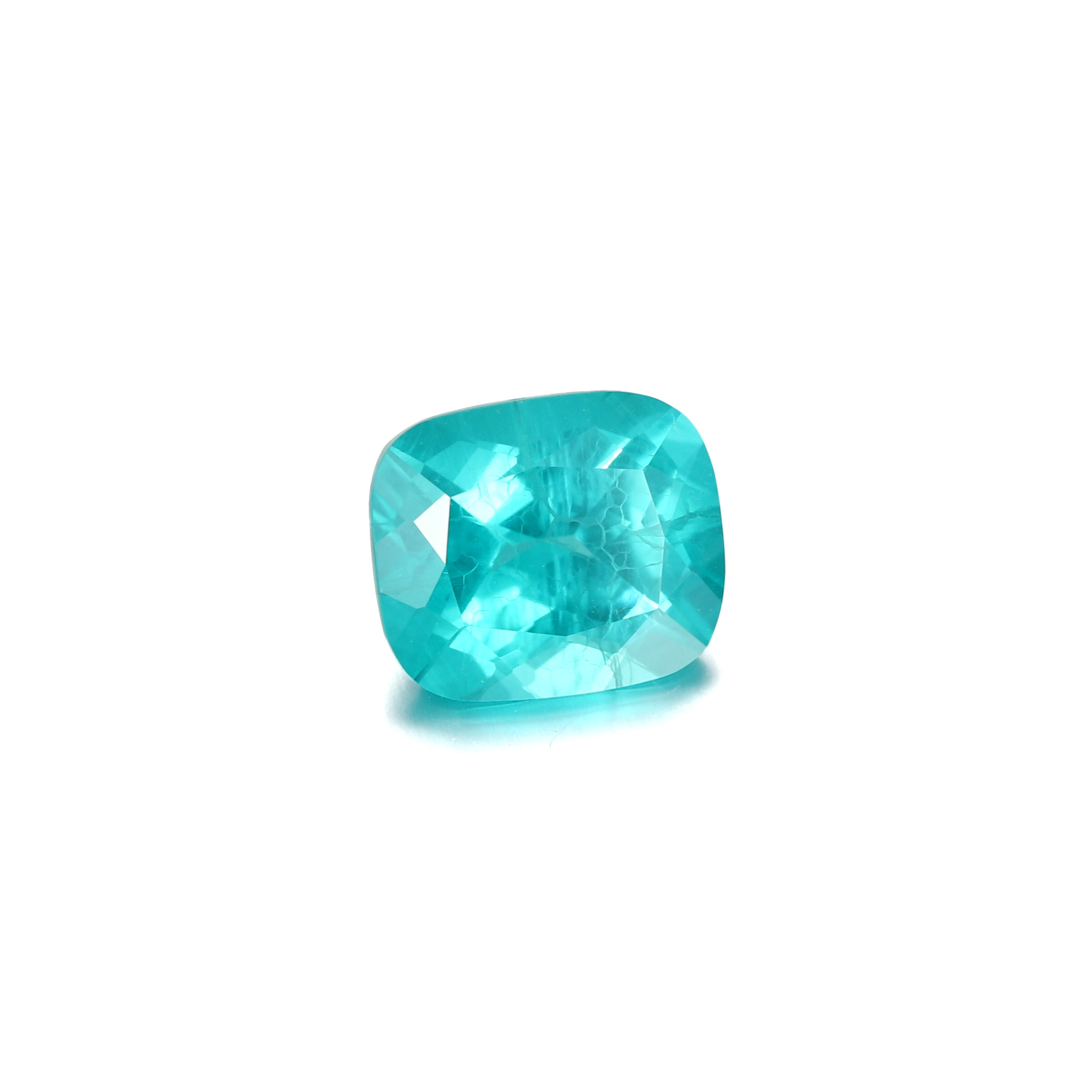 15Carat Cushion Cut Lab Grown Green Paraíba