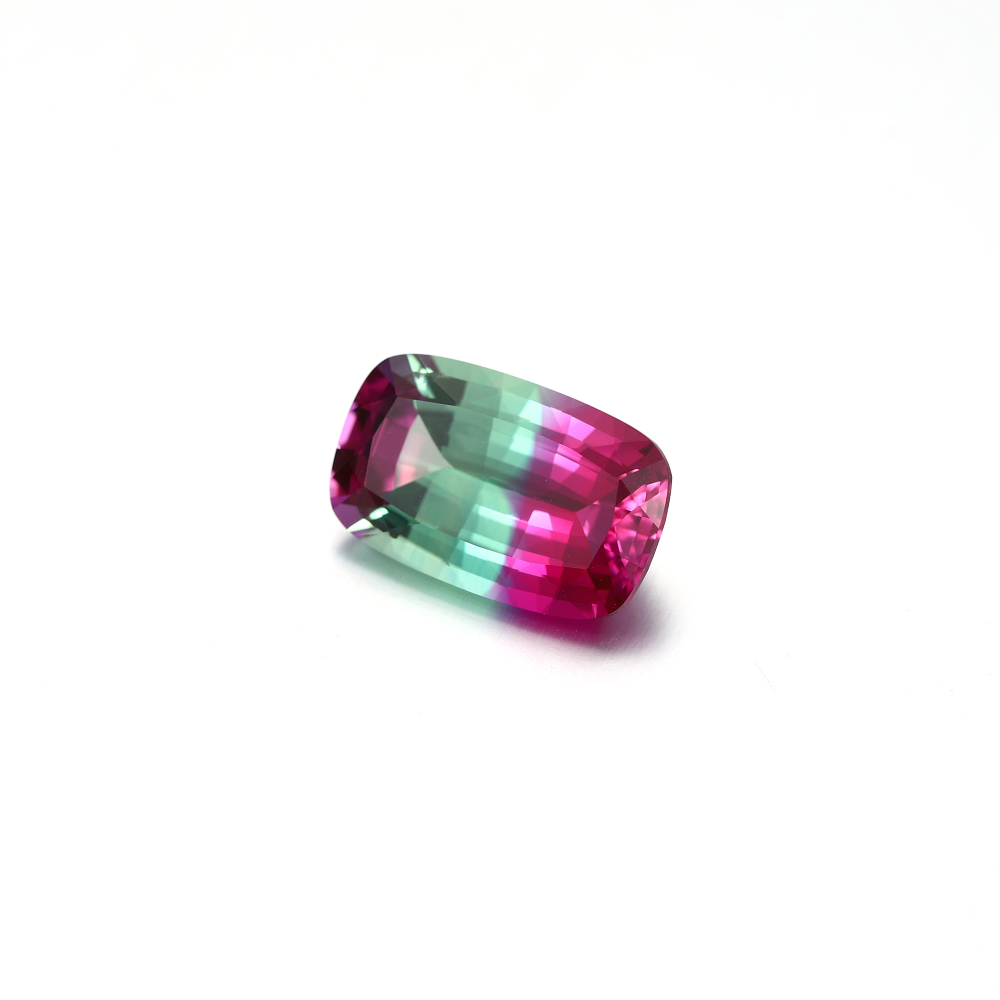 21Carat Fancy Cut Lab Grown Watermelon Sapphire