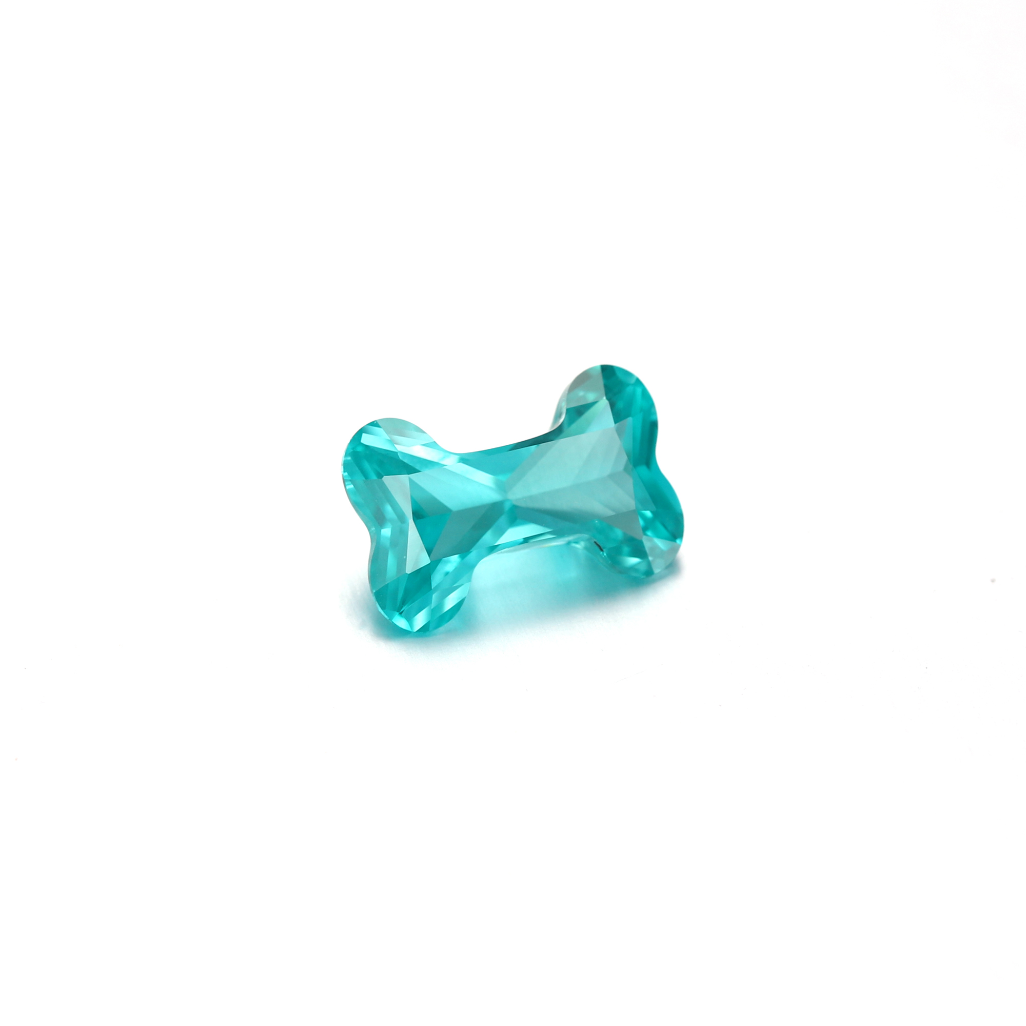 9Carat Bone Cut Lab Grown Green Paraíba