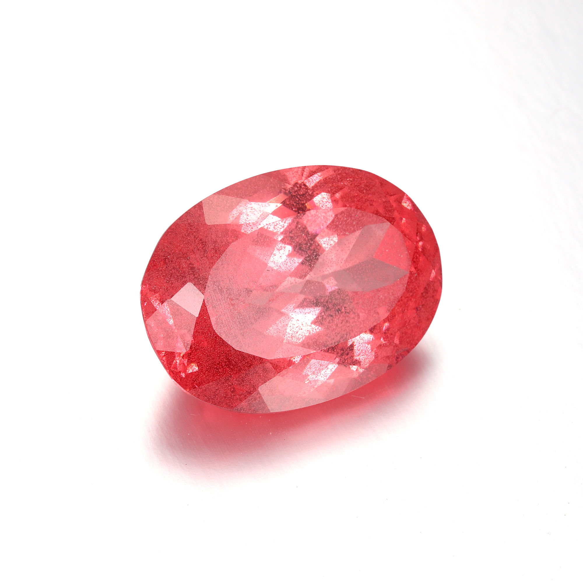 147Carat Oval Cut Lab Grown Pink Padparadscha