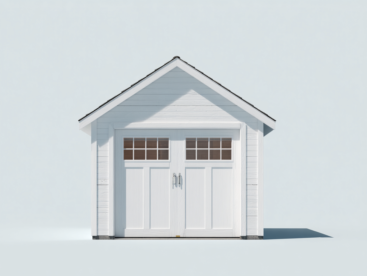 Casetta da giardino in legno 200x150x210 cm - legno - bianco - per esterni - design classico-Sofagethub