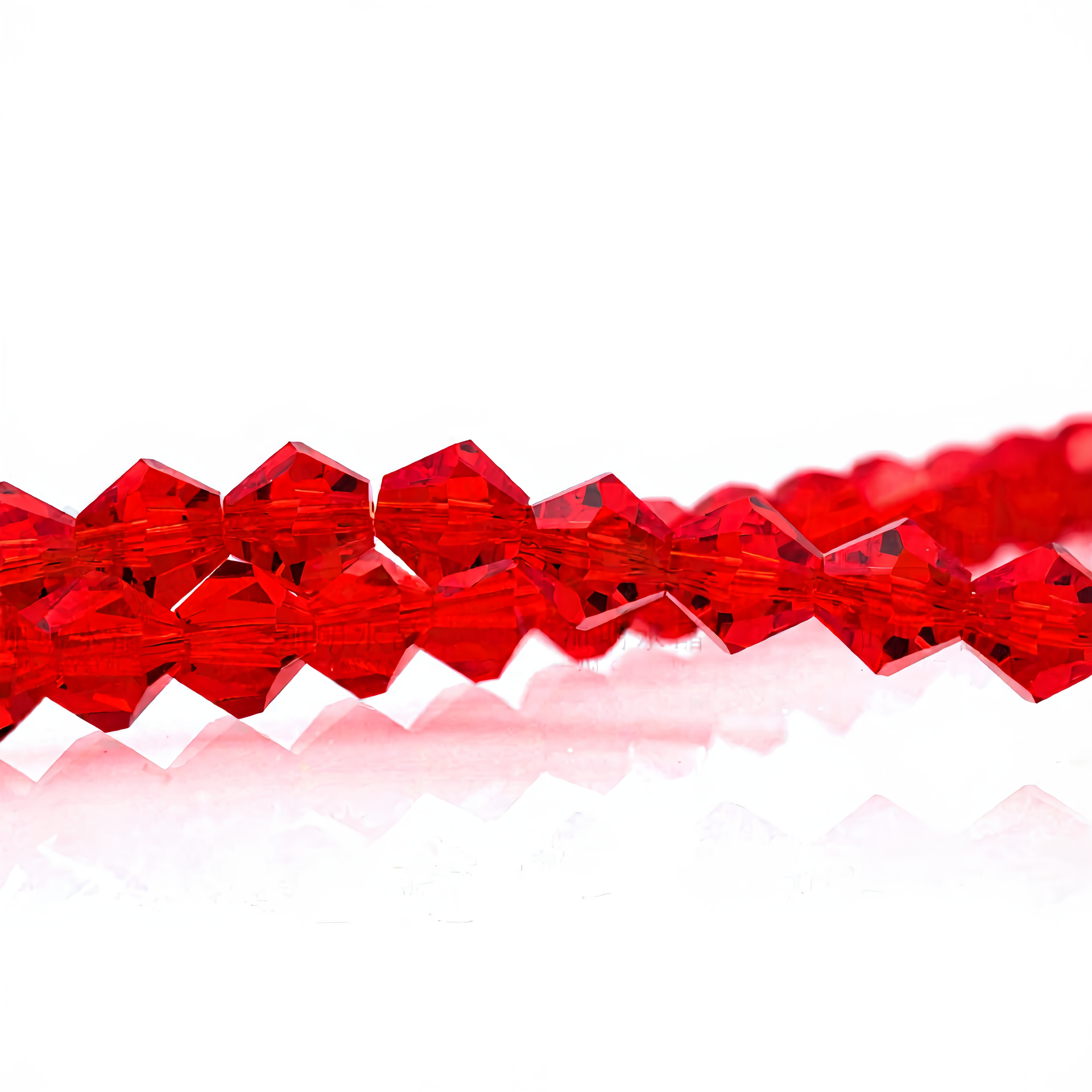 K9 Glass Faceted Bicone Beads – Ultra-Transparent, Lead-Free, Premium Quality