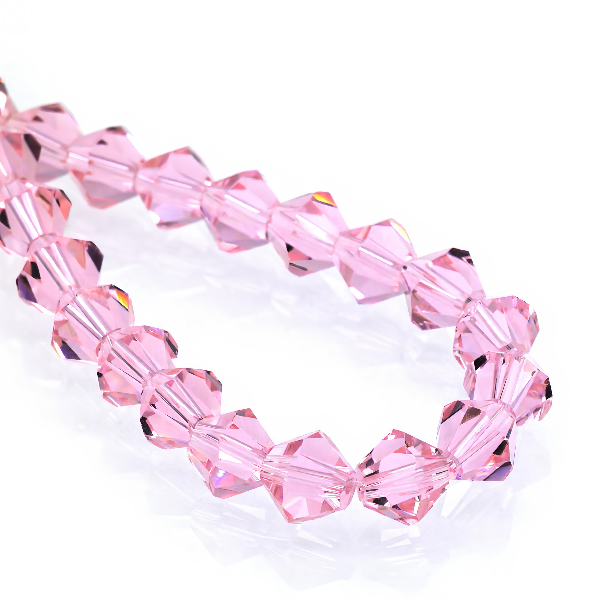 K9 Crystal Glass Faceted Bicone Beads – Ultra-Transparent, Lead-Free, Premium Quality