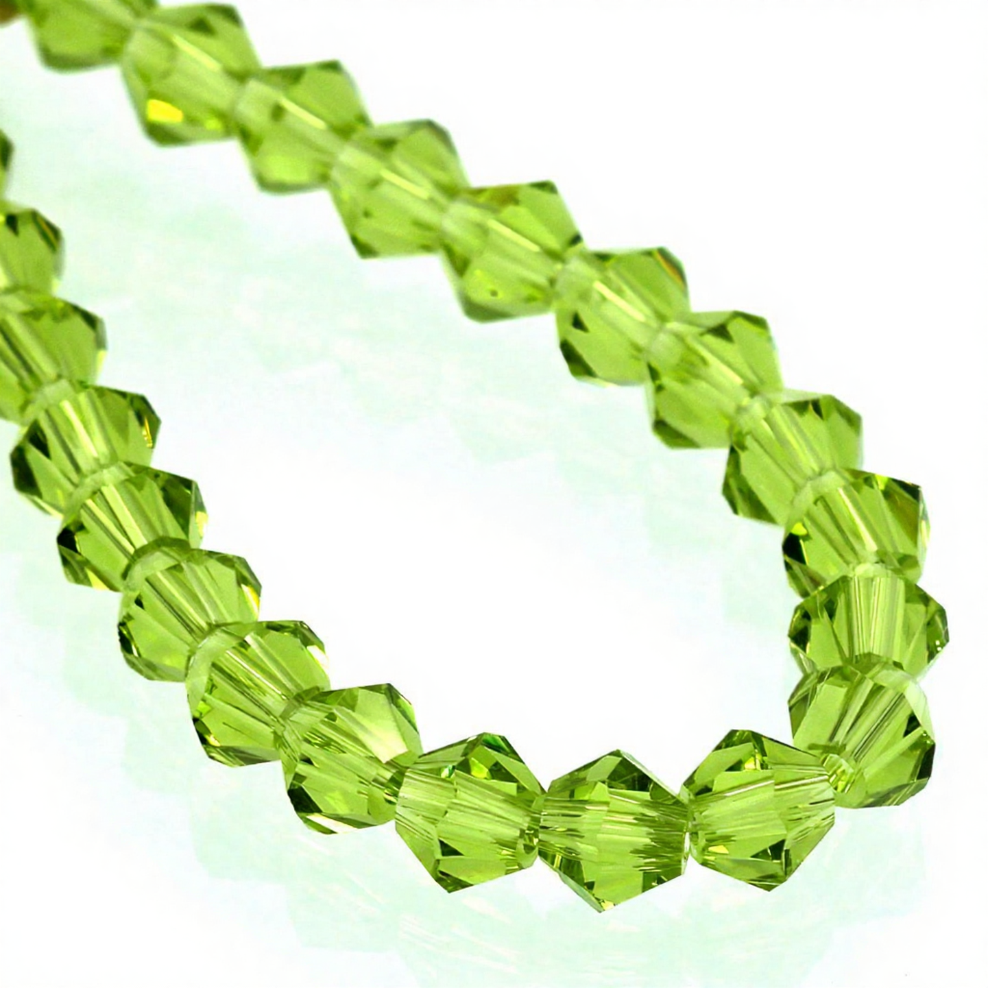 K9 Crystal Glass Faceted Bicone Beads – Ultra-Transparent, Lead-Free, Premium Quality