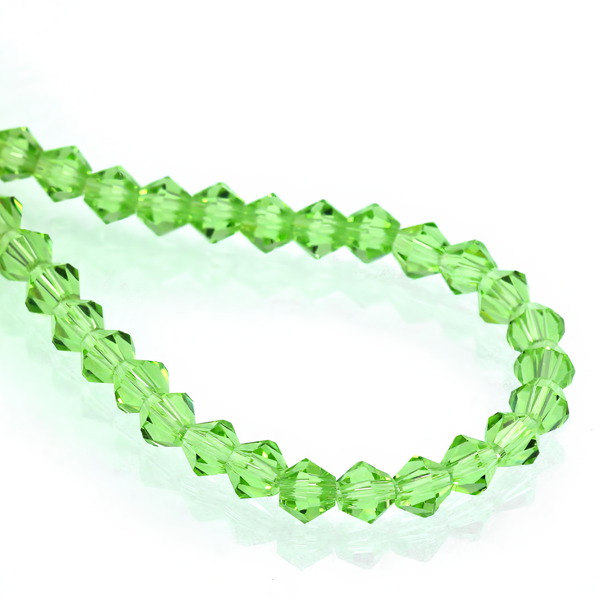 K9 Crystal Glass Faceted Bicone Beads – Ultra-Transparent, Lead-Free, Premium Quality