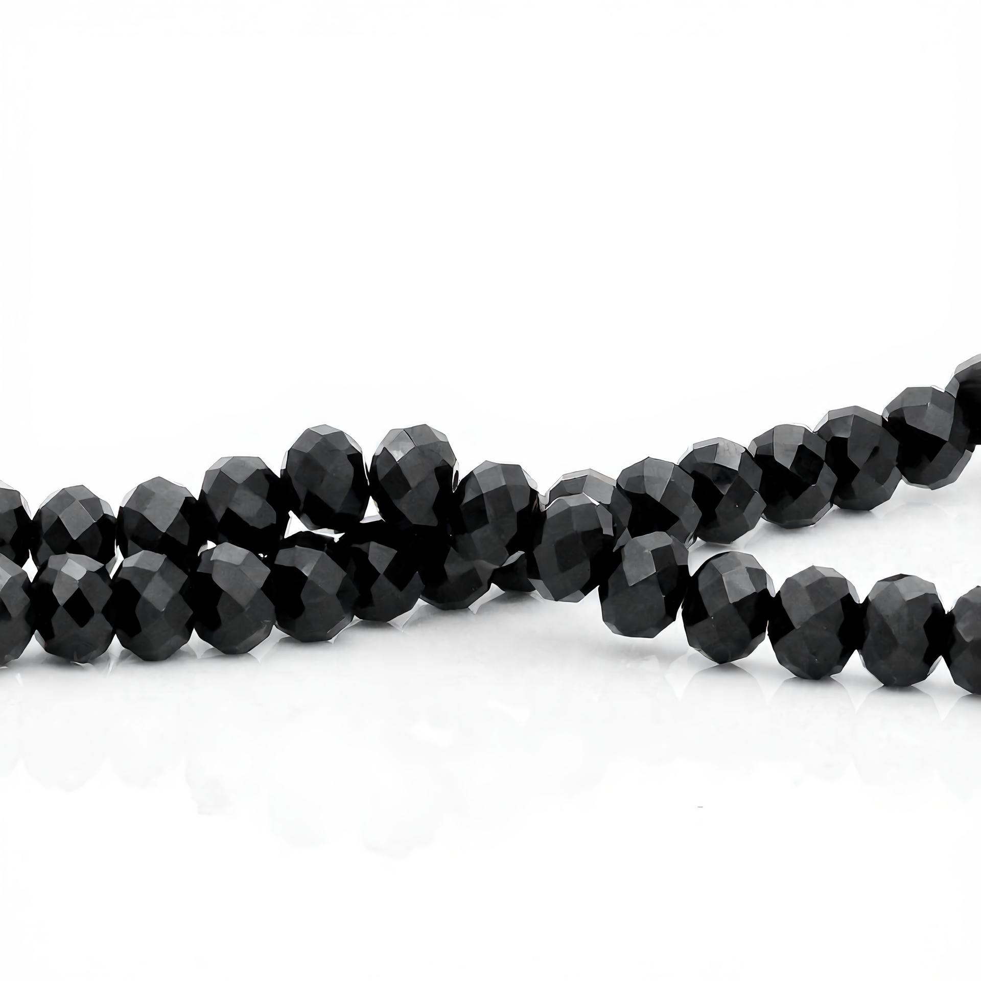 K9 Glass Faceted Rondelle Beads – Ultra-Transparent, Lead-Free, Premium Quality