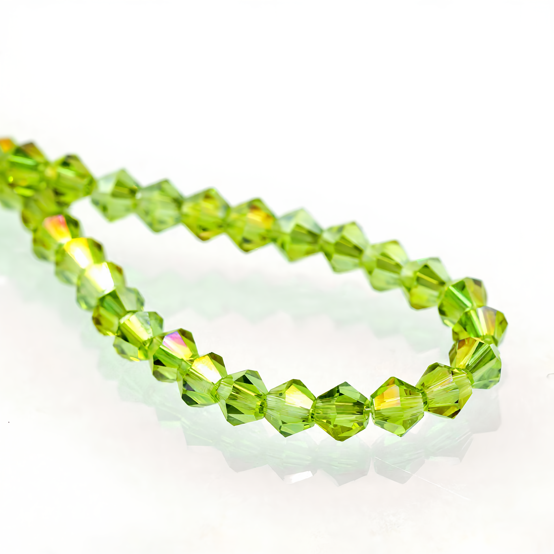 K9 Crystal Glass Faceted Bicone Beads – Ultra-Transparent, Lead-Free, Premium Quality