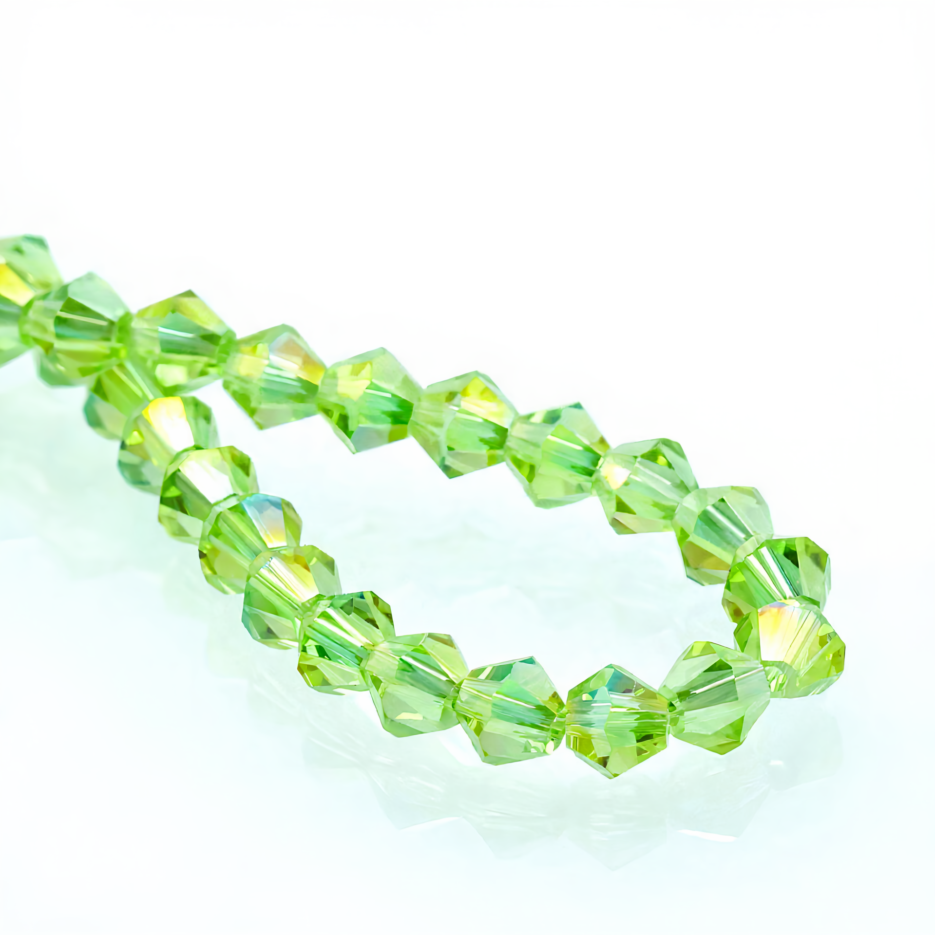 K9 Crystal Glass Faceted Bicone Beads – Ultra-Transparent, Lead-Free, Premium Quality