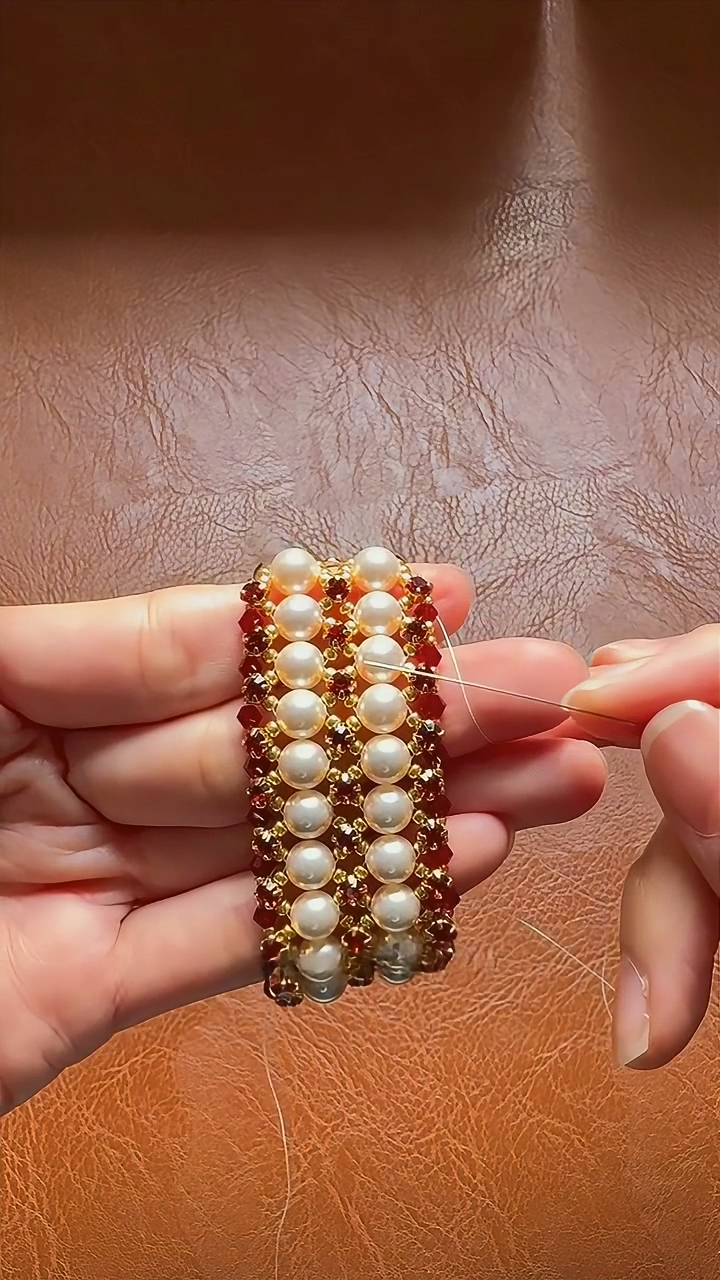 No.38 DIY Kit – Gilded Red Charm Bangle（SL009）