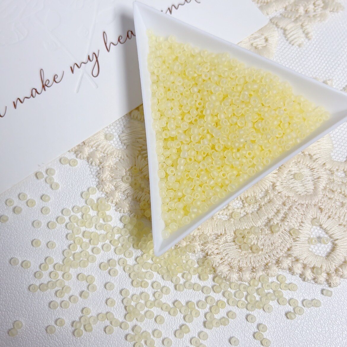 2mm Matte Glass Seed Beads with Subtle Iridescent Sheen – Premium Quality