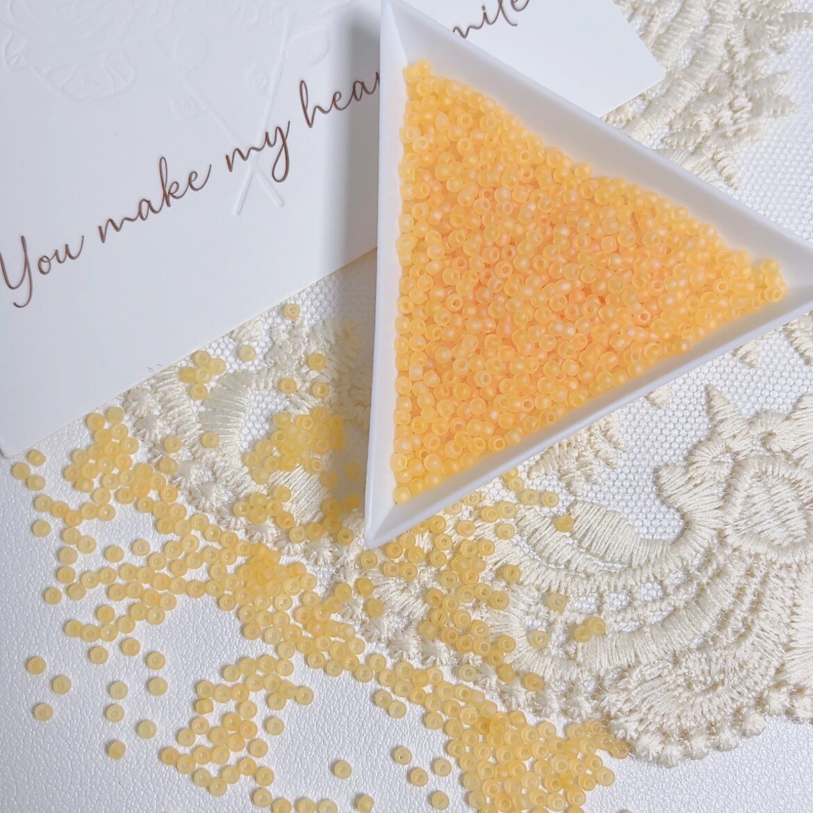 2mm Matte Glass Seed Beads with Subtle Iridescent Sheen – Premium Quality