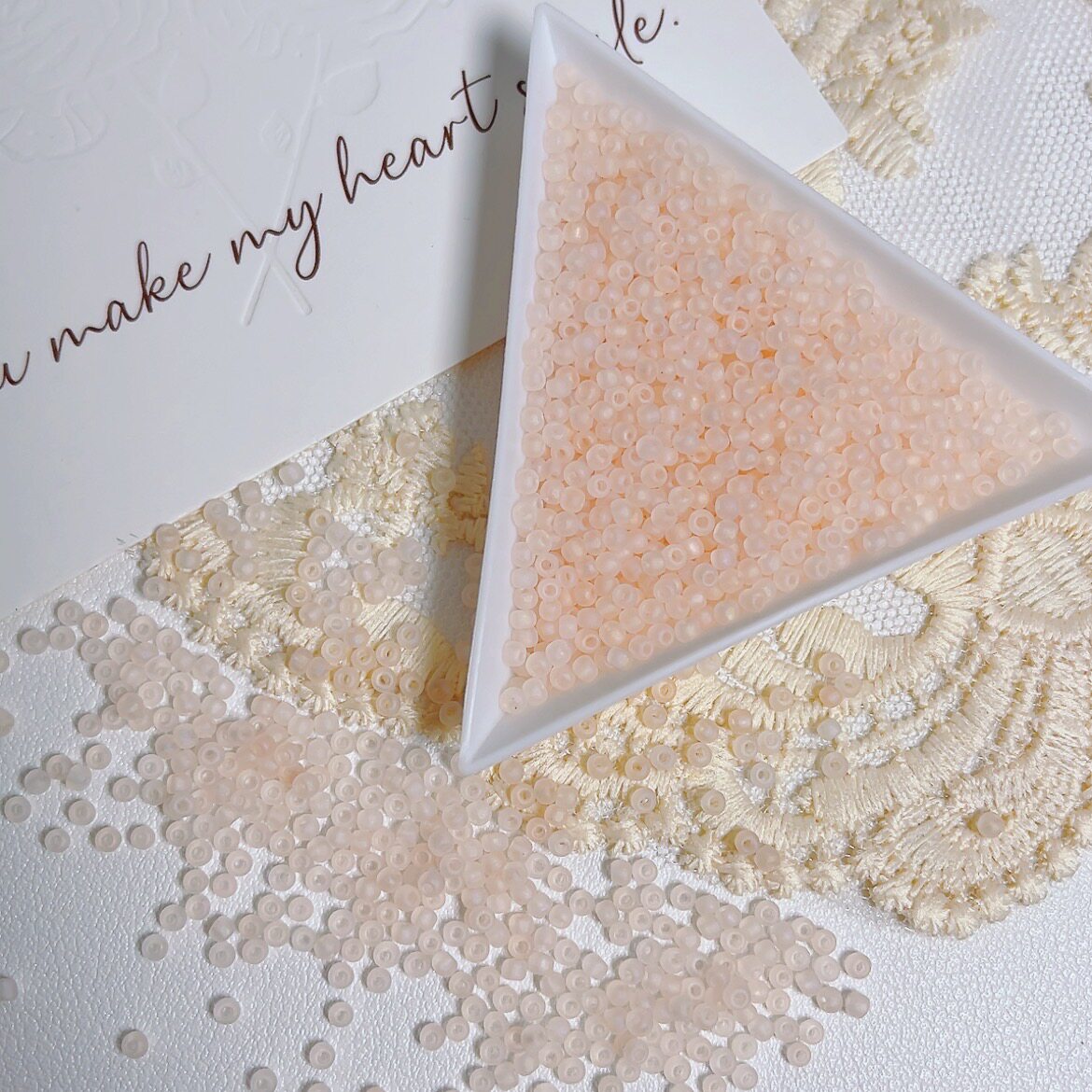 2mm Matte Glass Seed Beads with Subtle Iridescent Sheen – Premium Quality