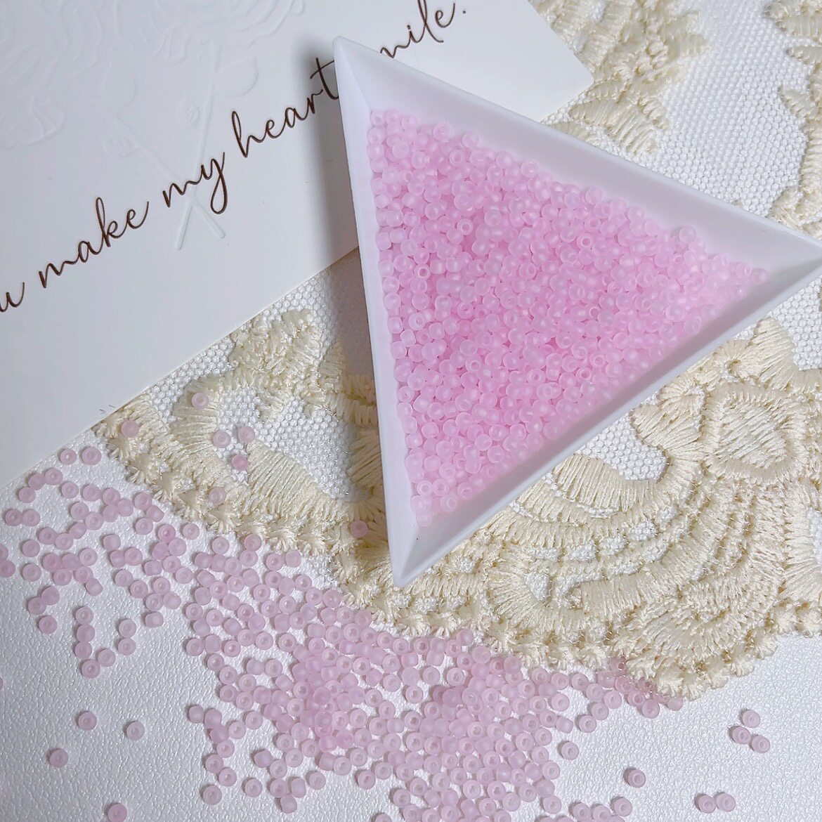 2mm Matte Glass Seed Beads with Subtle Iridescent Sheen – Premium Quality