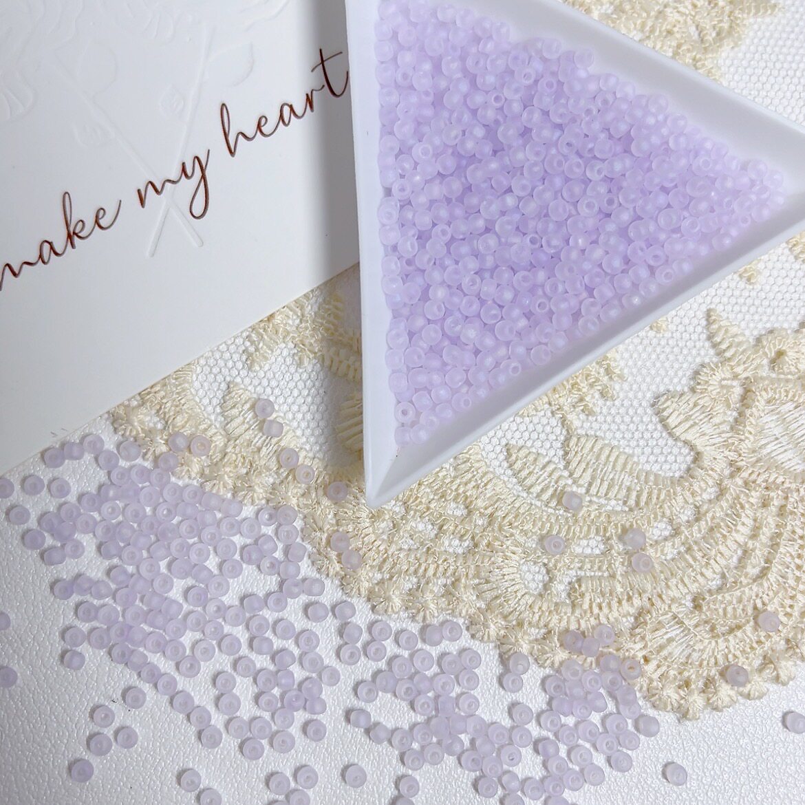 2mm Matte Glass Seed Beads with Subtle Iridescent Sheen – Premium Quality