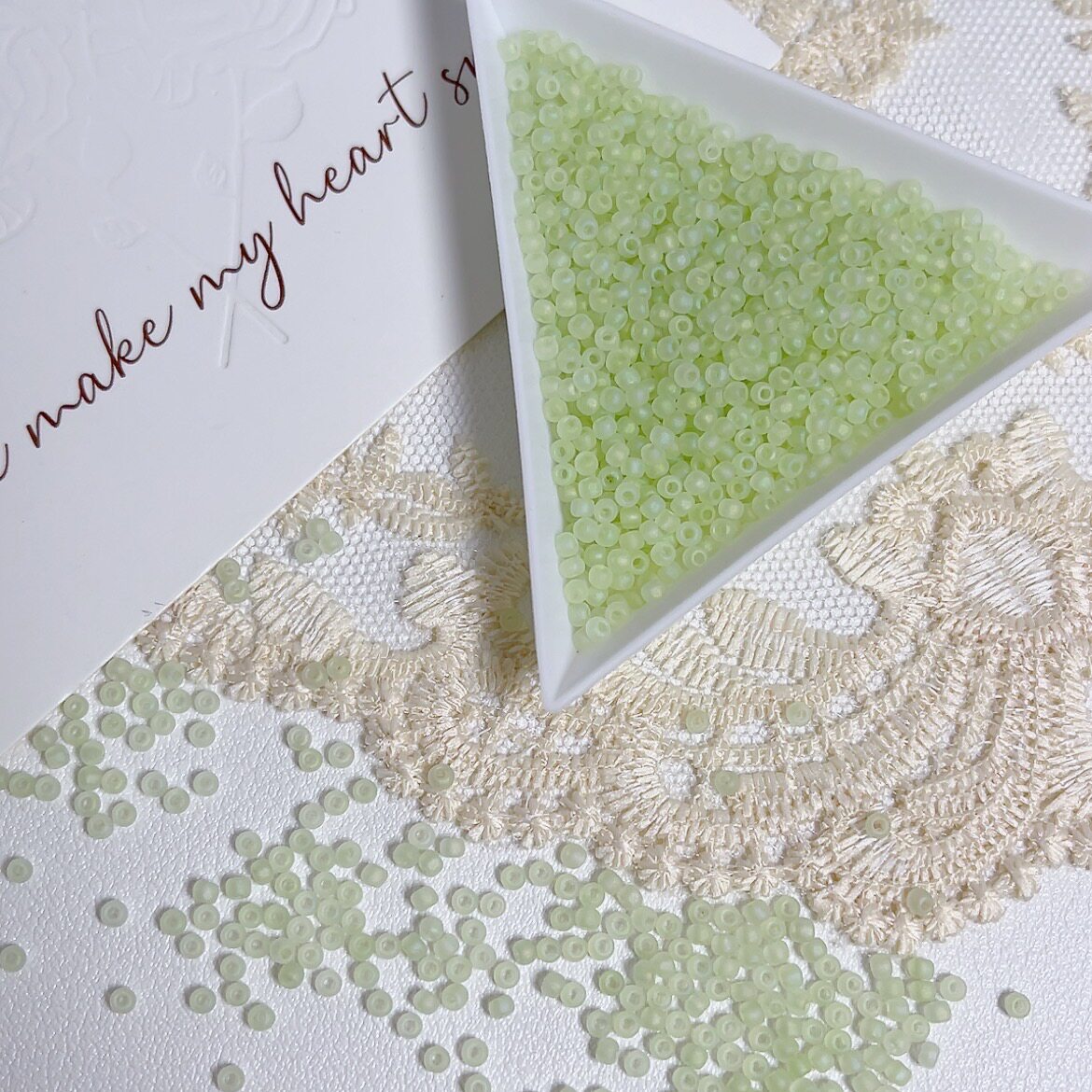 2mm Matte Glass Seed Beads with Subtle Iridescent Sheen – Premium Quality