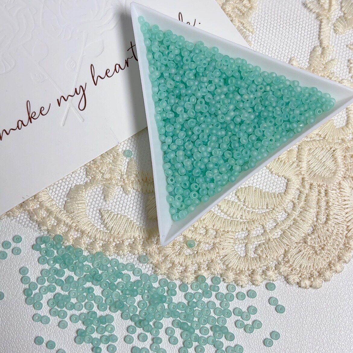 2mm Matte Glass Seed Beads with Subtle Iridescent Sheen – Premium Quality