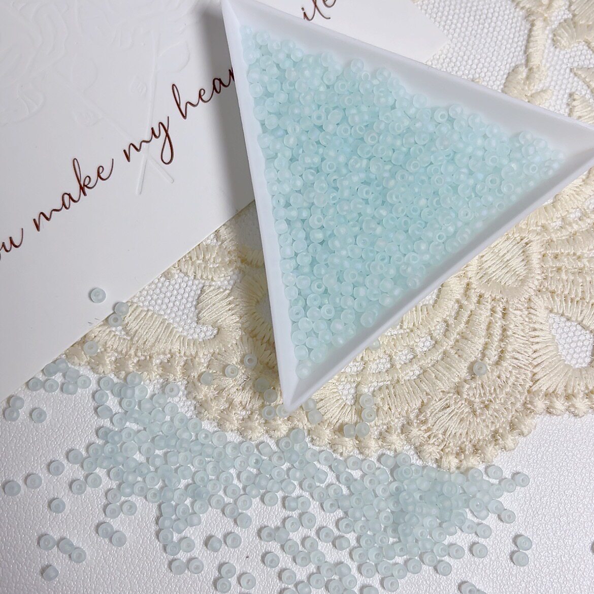 2mm Matte Glass Seed Beads with Subtle Iridescent Sheen – Premium Quality