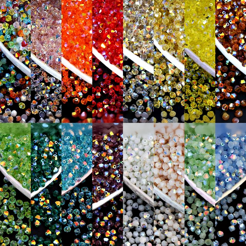 AAAA Grade 4mm AB Color Crystal Bicone Beads For DIY Jewelry Making