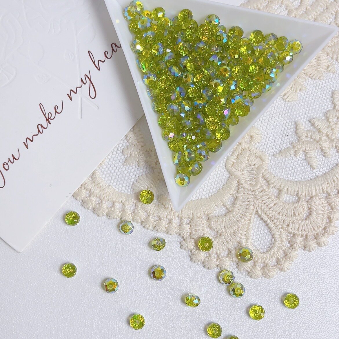 Premium Faceted Glass Rondelle Beads – High Shine for Jewelry Making