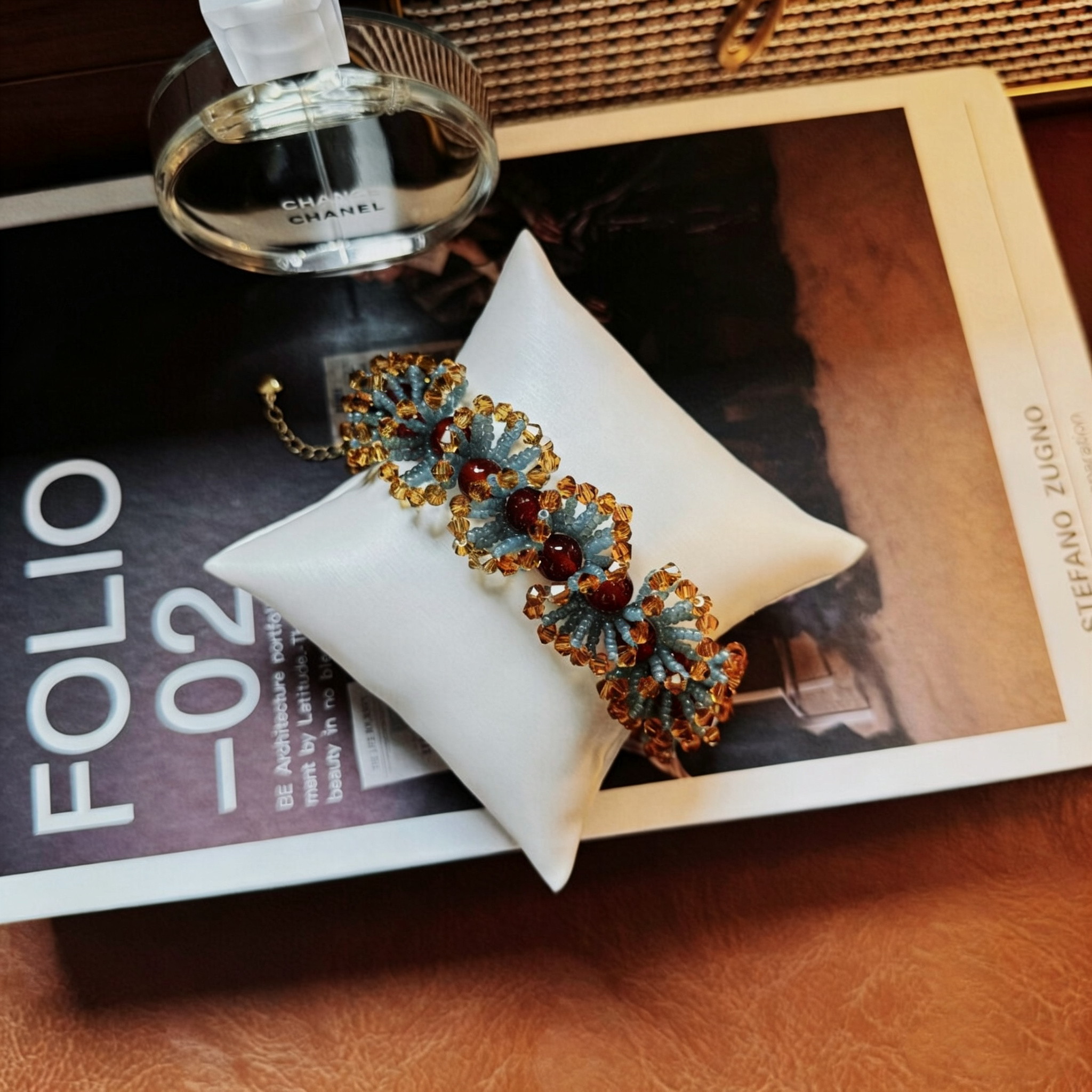 No.59 DIY Kit – Chinese Classical Lace Bracelet – Agate & Seed Bead Design（SL004）