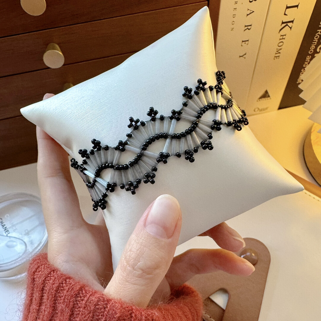 No.60 DIY Kit – Dark Princess Style Beaded Bracelet DIY Kit – Bugle & Seed Beads（SL115）