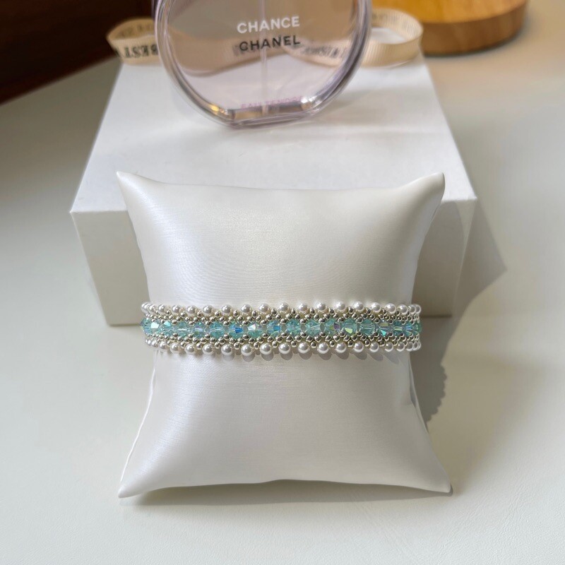 No.34 DIY Kit – Stunning Icy Elegance Beaded Bracelet（SL006）