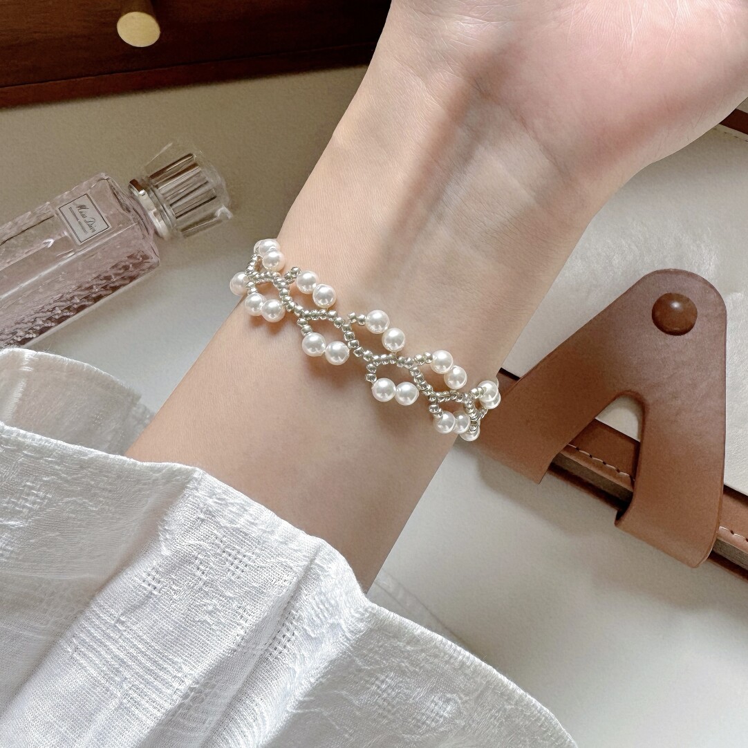 No.21 DIY Kit – Pearl vine beaded bracelet（SL135）