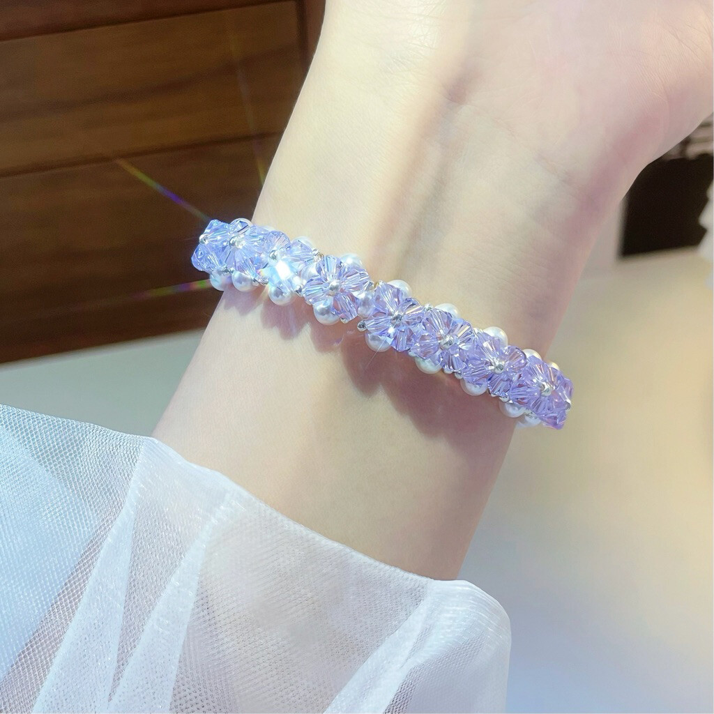 No.10 DIY Kit –  Super Romantic & Dreamy Amethyst Pearl Bracelet（SL060）