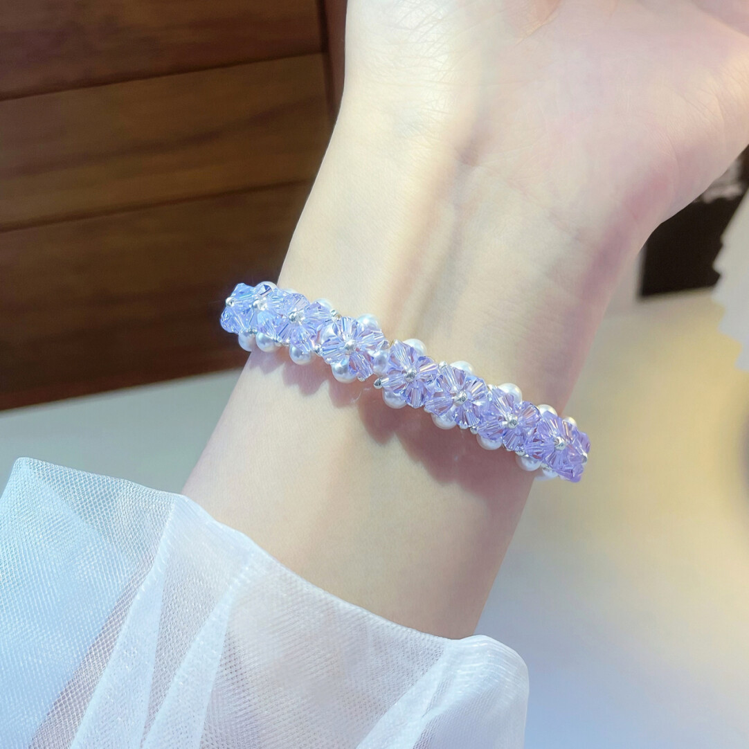 No.10 DIY Kit –  Super Romantic & Dreamy Amethyst Pearl Bracelet（SL060）