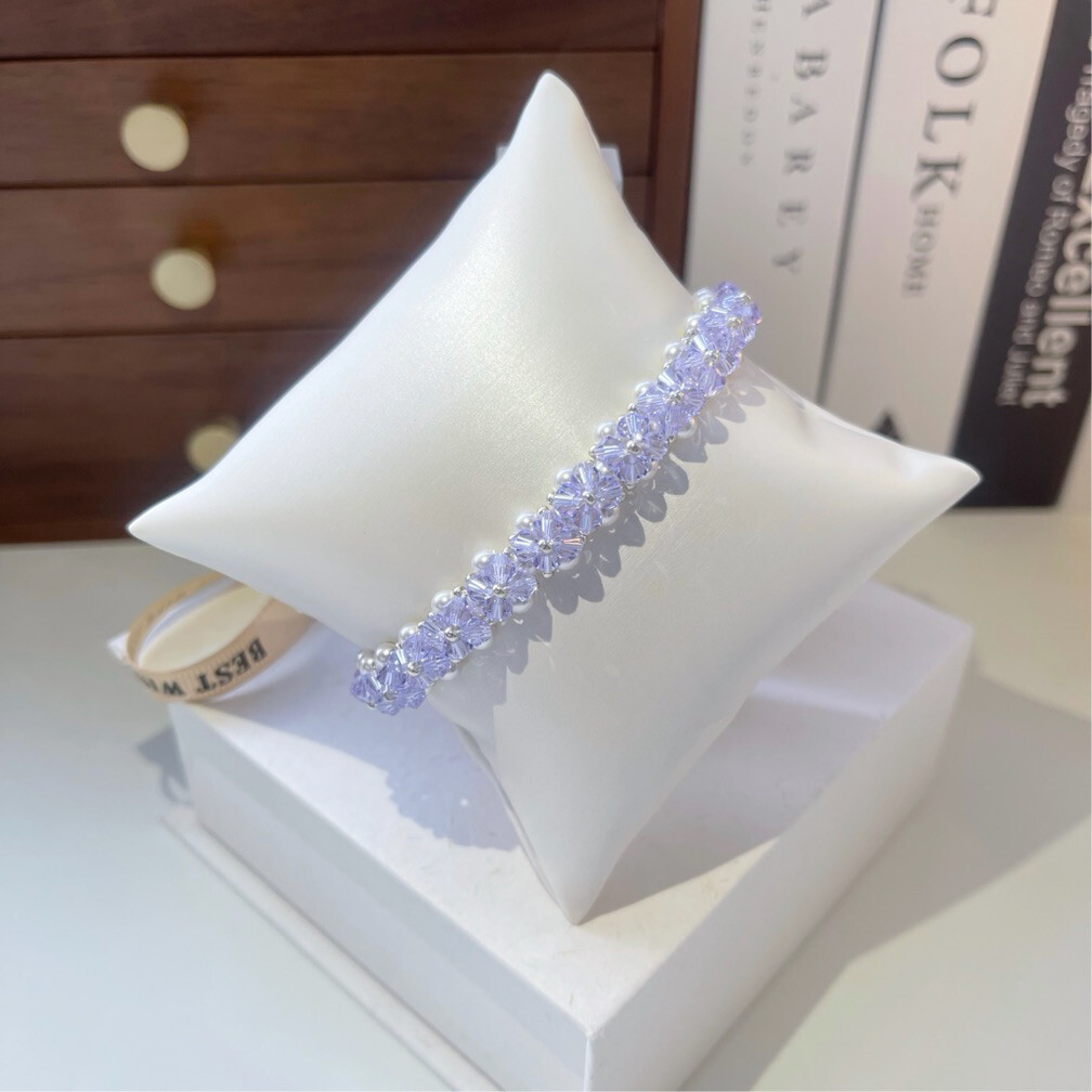 No.10 DIY Kit –  Super Romantic & Dreamy Amethyst Pearl Bracelet（SL060）