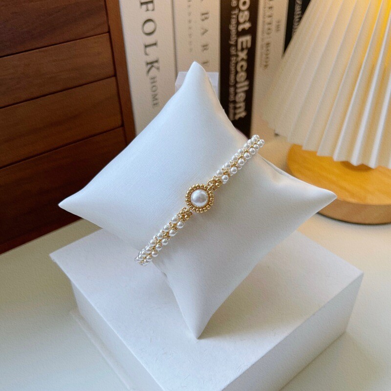 No.42 DIY Kit – Stunning Vintage-Style Pearl Bracelet with Unique Design（SL011）