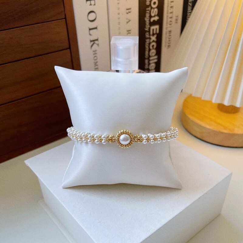 No.42 DIY Kit – Stunning Vintage-Style Pearl Bracelet with Unique Design（SL011）