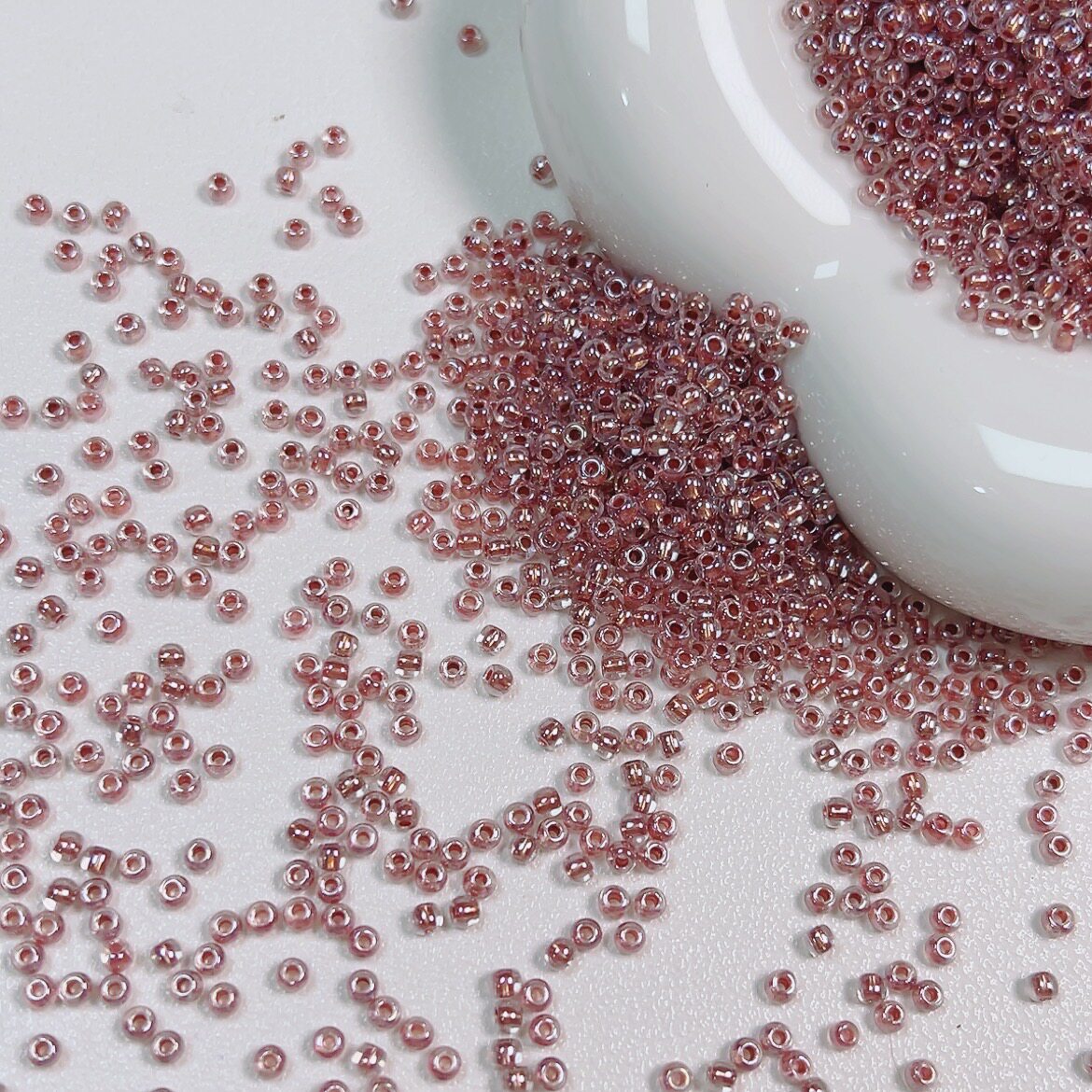 2mm Gold Core Iridescent Glass Seed Beads – Premium Quality for Jewelry Making