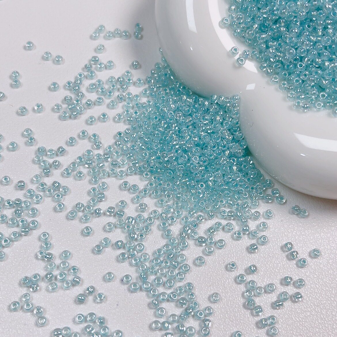 2mm Gold Core Iridescent Glass Seed Beads – Premium Quality for Jewelry Making