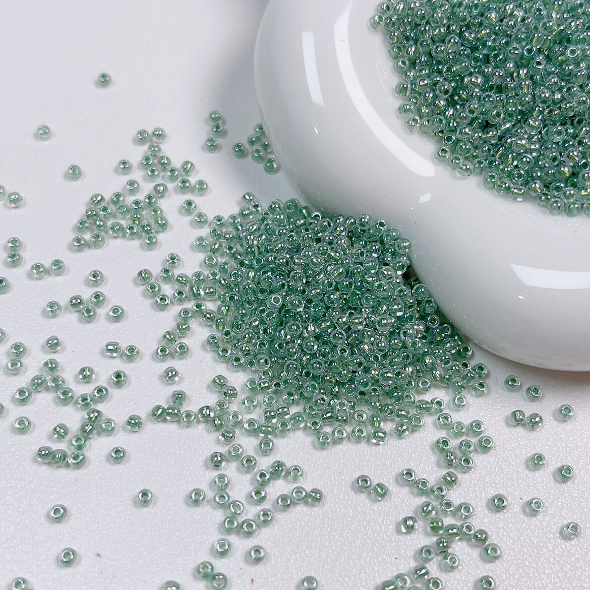 2mm Gold Core Iridescent Glass Seed Beads – Premium Quality for Jewelry Making