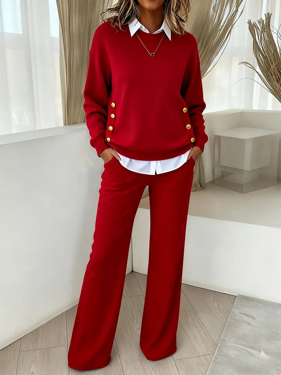 📦📦Buy 2 PCS for free shipping🔥  Women's Comfortable Pullover Sweater and Pants Two-piece Set