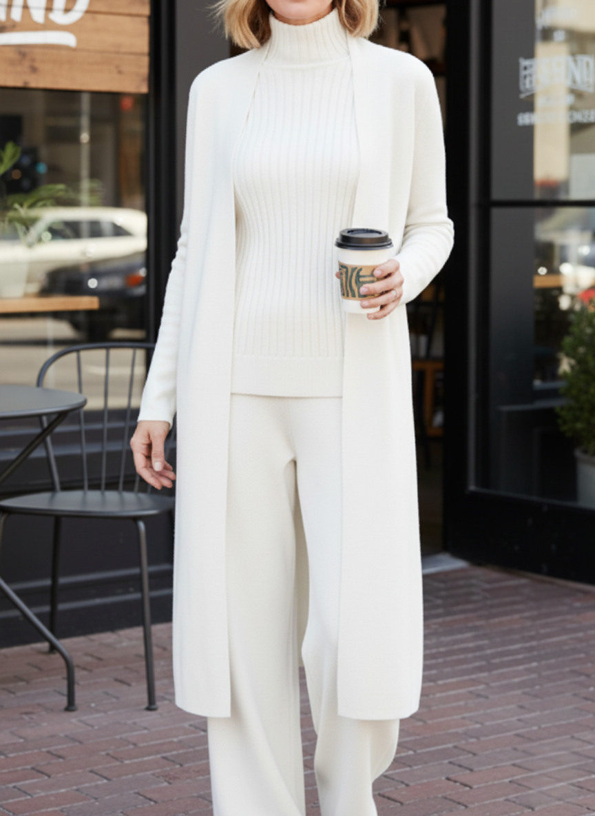 CLEARANCE SALE🔥WOMEN'S ELEGANT WOOL-BLEND KNIT 3-PIECE SET