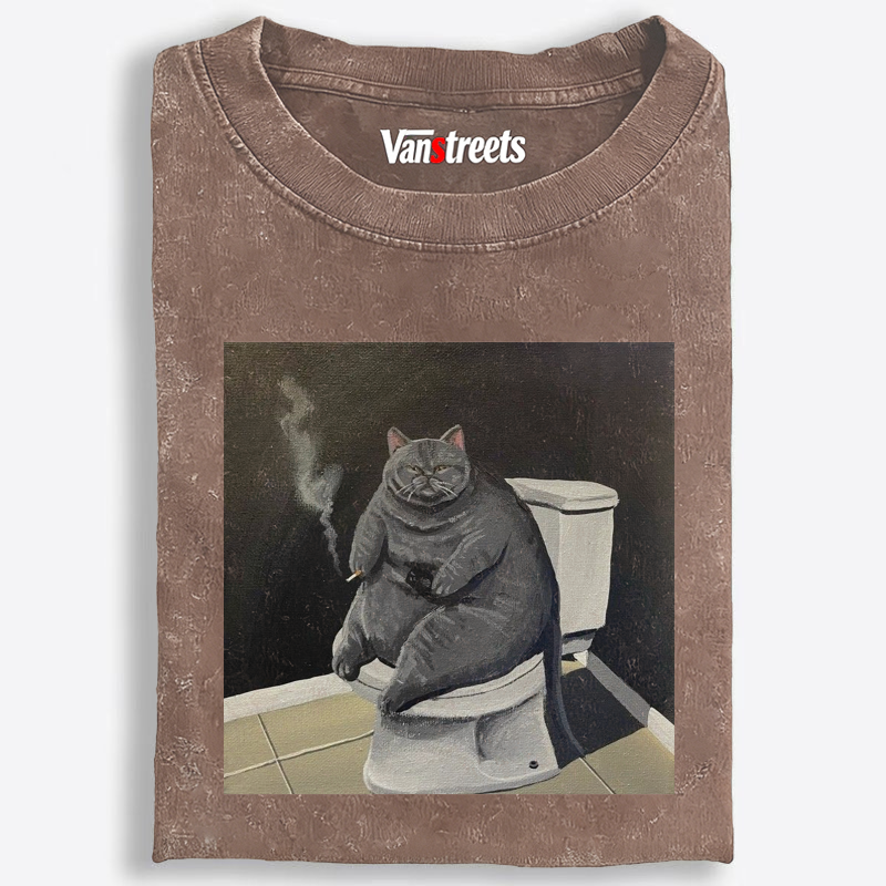 Smokin’ Solitude Retro Washed T-Shirt | 100% Cotton | Streetwear Essential