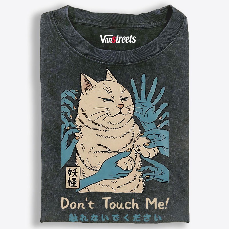 Personal Space Please - Grumpy Cat Retro Washed T-Shirt | 100% Cotton | Streetwear Essential