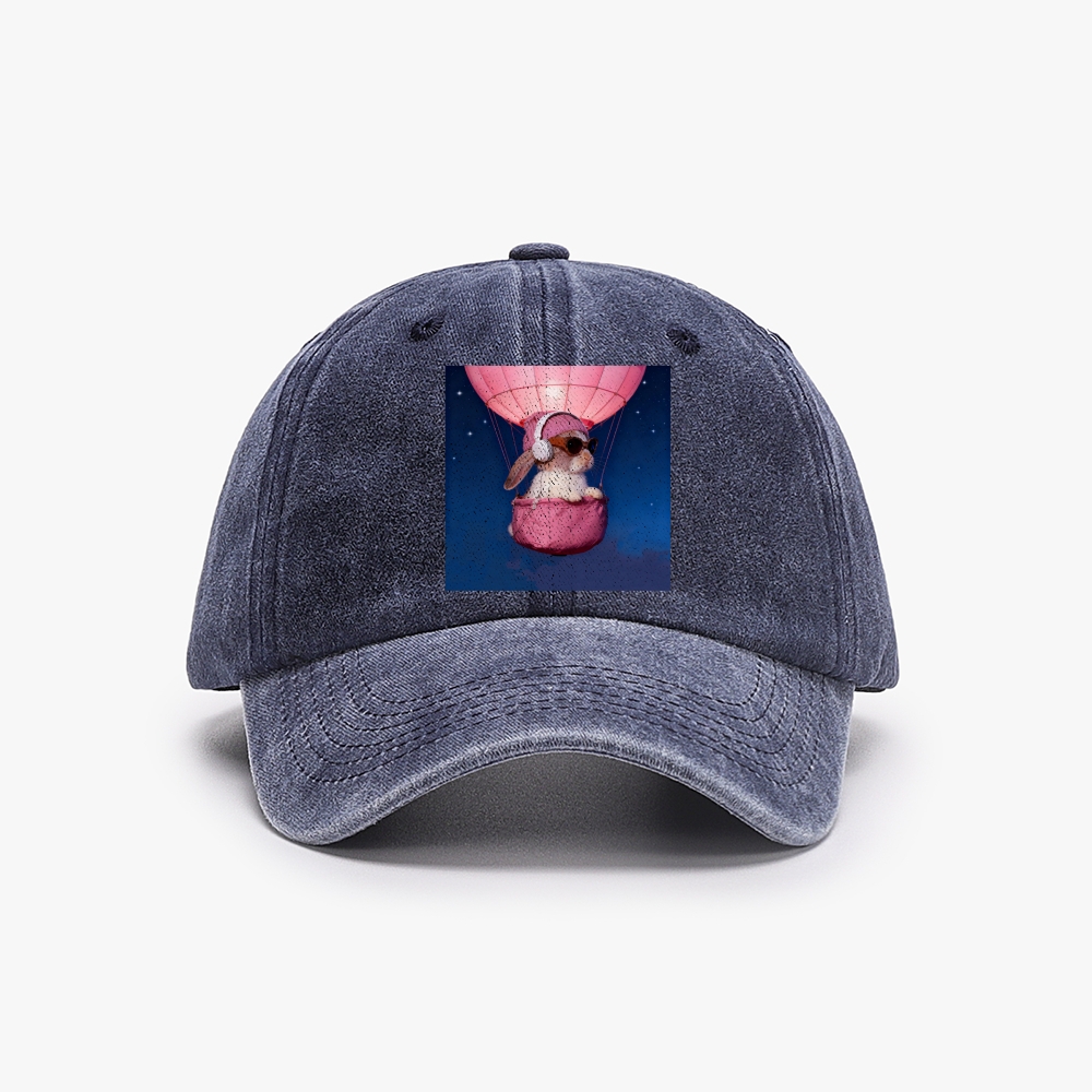 Bunny The Rabbit Retro Washed Baseball Cap
