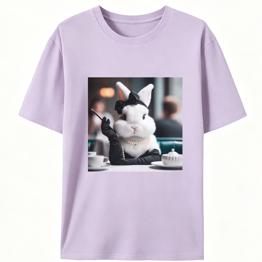 Pearl Bunny · Tea Break Retro Designed for Women - Slim Fit Cotton Tee