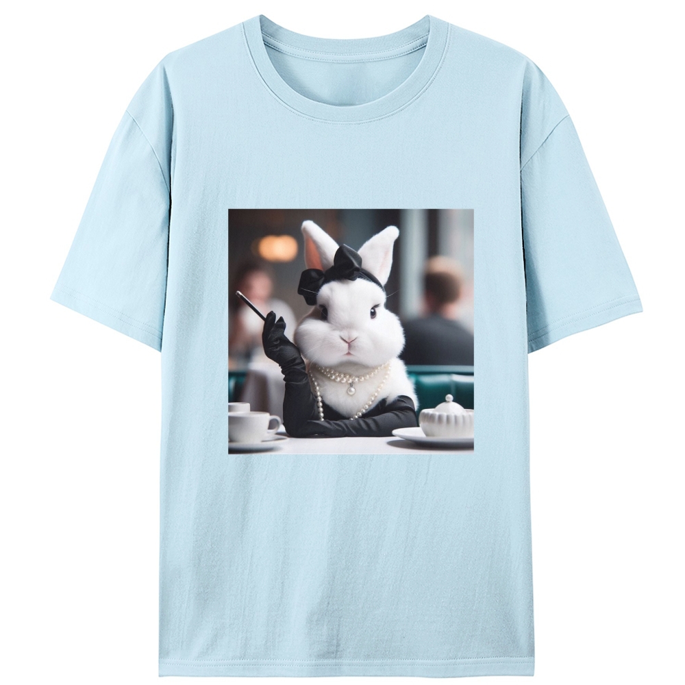 Pearl Bunny · Tea Break Retro Designed for Women - Slim Fit Cotton Tee