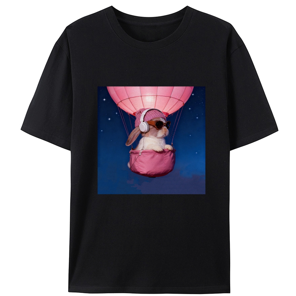Bunny The Rabbit Retro Designed for Women - Slim Fit Cotton Tee