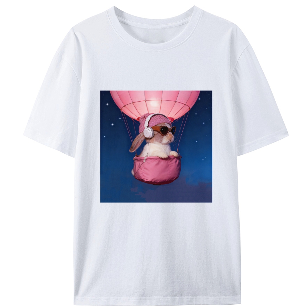 Bunny The Rabbit Retro Designed for Women - Slim Fit Cotton Tee