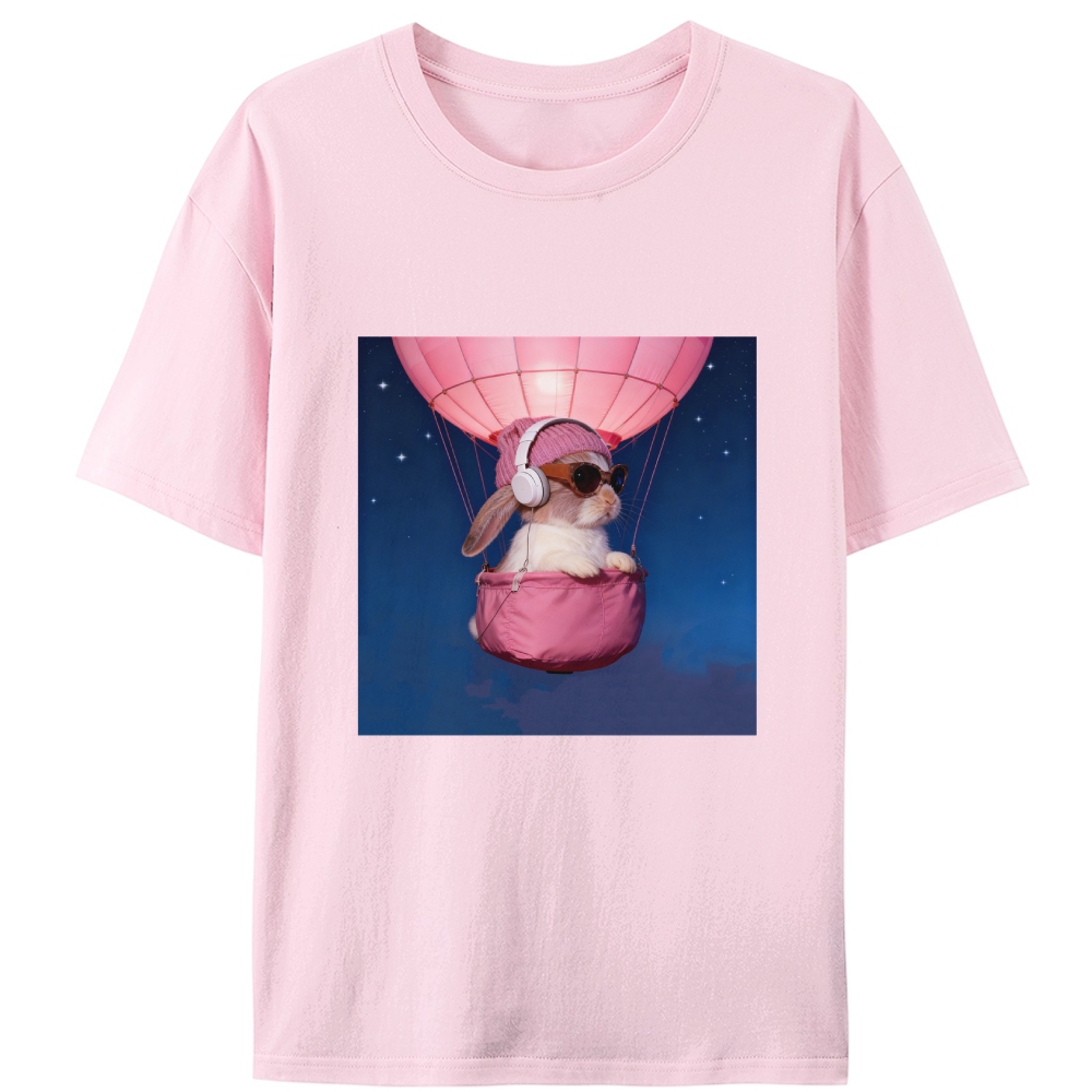Bunny The Rabbit Retro Designed for Women - Slim Fit Cotton Tee