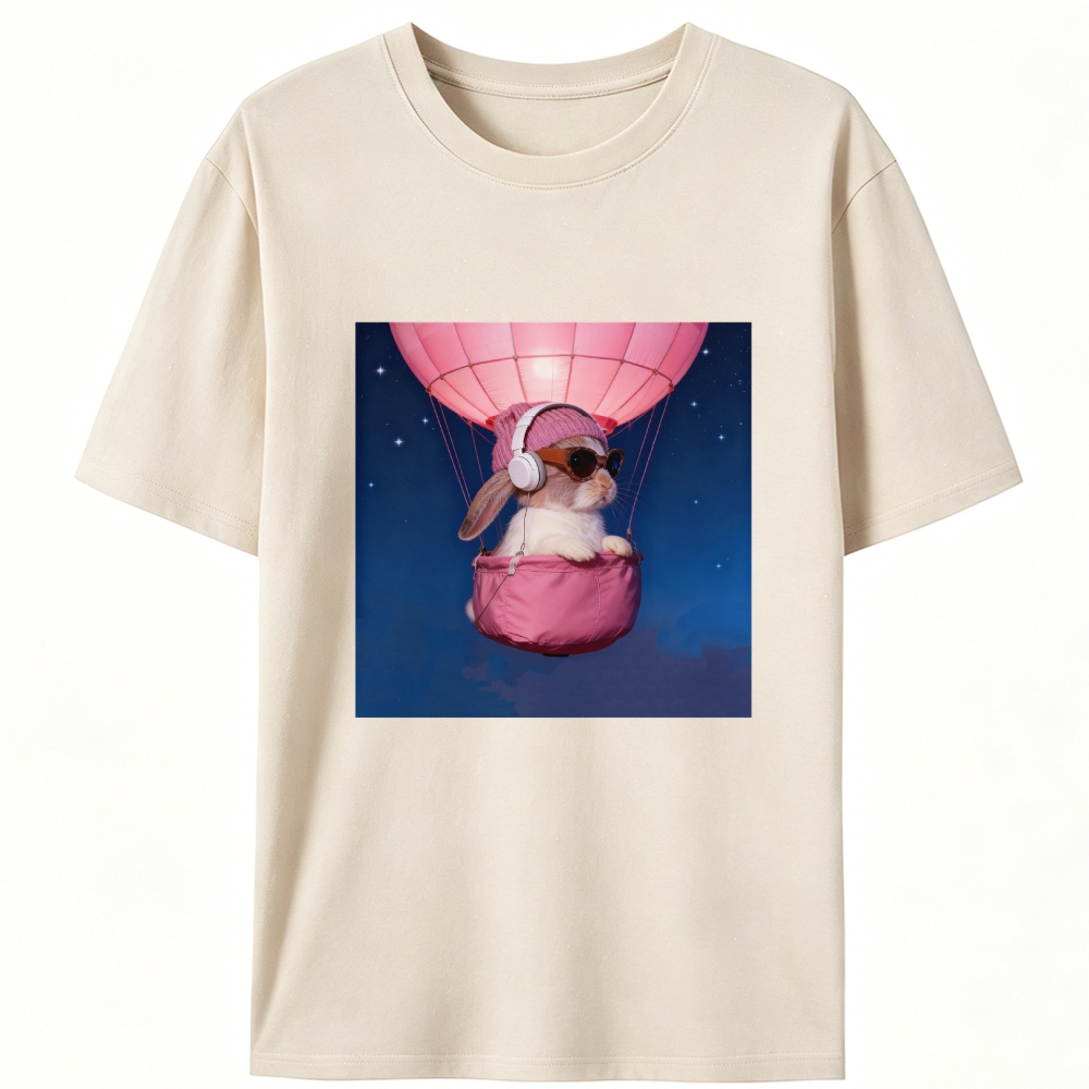 Bunny The Rabbit Retro Designed for Women - Slim Fit Cotton Tee