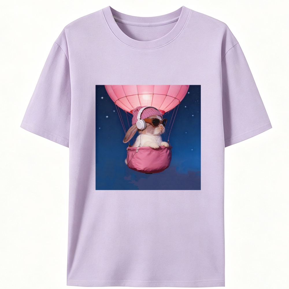 Bunny The Rabbit Retro Designed for Women - Slim Fit Cotton Tee