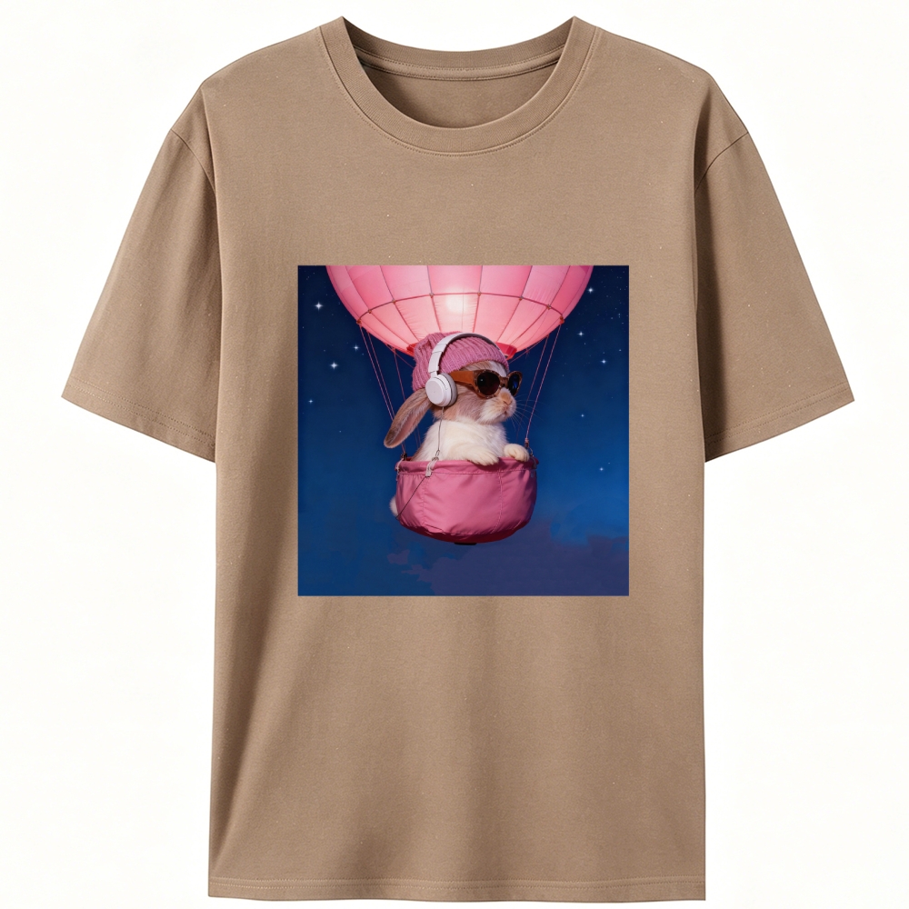 Bunny The Rabbit Retro Designed for Women - Slim Fit Cotton Tee