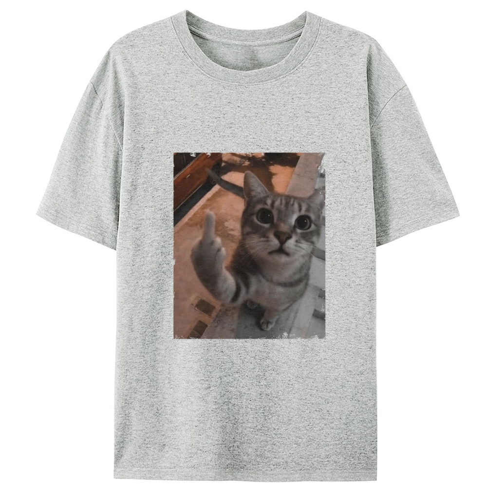 Cat's Unapologetic Vintage Salute Designed for Women - Slim Fit Cotton Tee