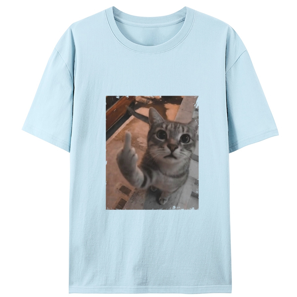 Cat's Unapologetic Vintage Salute Designed for Women - Slim Fit Cotton Tee